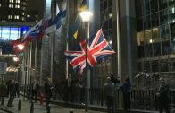 EU lowers UK flag outside European Parliament building in Brussels | AFP